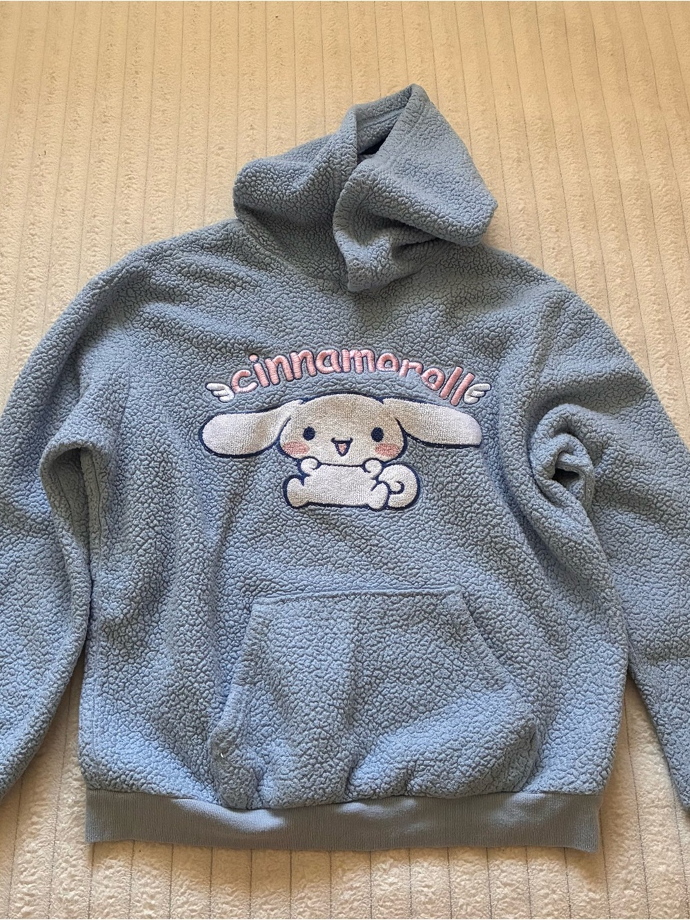 Sanrio Hello Kitty Cinnamoroll Sherpa Hoodie Sweatshirt